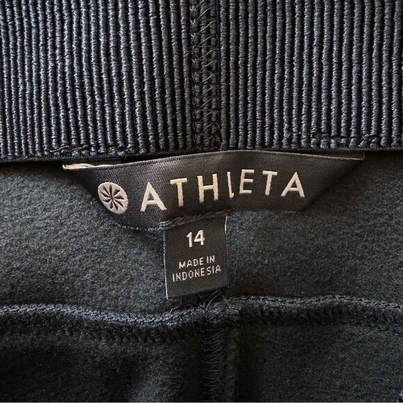 ATHLETA Butte Peak Winter Pants Stirrup Soft Shell Ski Pant in Black Size 14 - Picture 6 of 8
